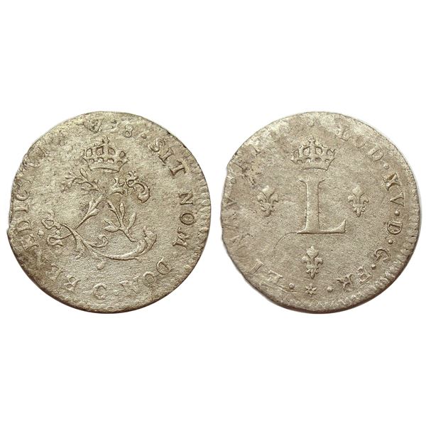 1738-C Billon Sous Marques.  Vlack 55.