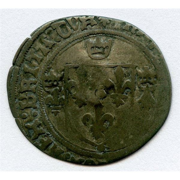 1640 countermark on a Francois I Grand Blanc de Bretagne, Ciani 1164, Duplessy 854, Sombart Unlisted