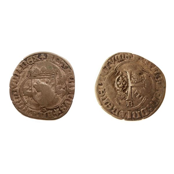 1640 countermark on a Francois I Douzain aux Salamandres et la pettite croix, Ciani Unlisted, Duples
