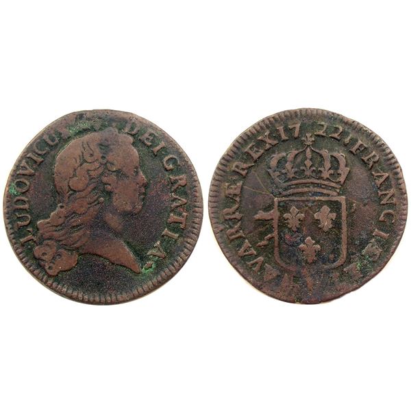 1722-H [La Rochelle Mint] John Law Sol.