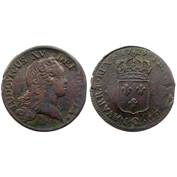 1725-Q [Perpignan Mint] John Law Sol.