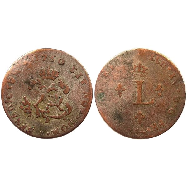 1750-L Billon Sous Marques.  Vlack 139.  Rarity-8.
