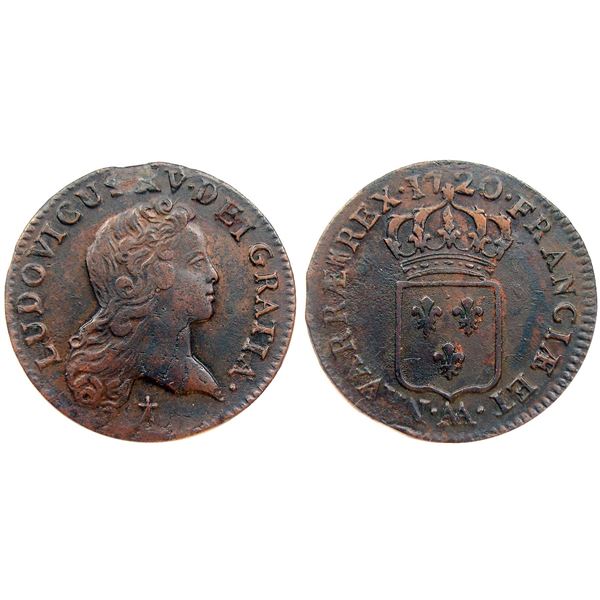 1720-AA [Metz Mint] John Law Half Sol.