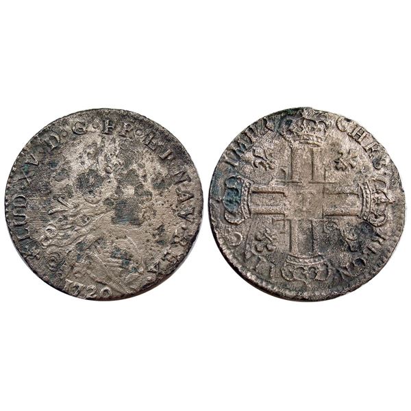 1720-T [Nantes Mint] Petit Louis d’Argent (3 Livres), Gadoury 305.