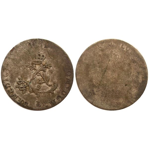 1739-L Billon Sous Marques.  Vlack 128.  Rarity-8.