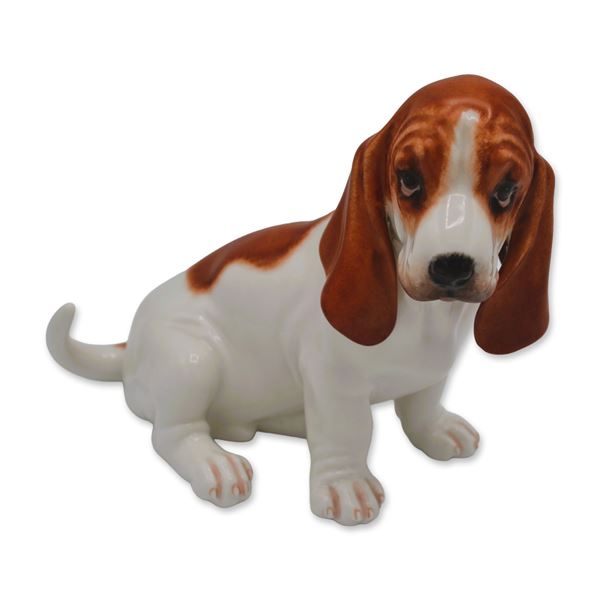 Boehm Porcelain Beagle Dog Sculpture, 1952, Rare