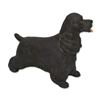 Image 1 : Boehm Porcelain Cocker Spaniel Dog Sculpture, Black, 1980