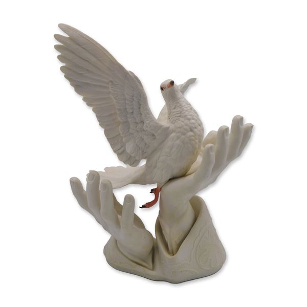 Boehm Porcelain LE Messenger Dove Of Peace Sculpture, 1986, Signed by Helen Boehm