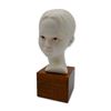 Image 1 : Cybis Porcelain Head of Young Girl Sculpture On Wood Plinth, 1968