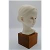 Image 2 : Cybis Porcelain Head of Young Girl Sculpture On Wood Plinth, 1968