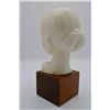 Image 4 : Cybis Porcelain Head of Young Girl Sculpture On Wood Plinth, 1968