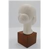Image 5 : Cybis Porcelain Head of Young Girl Sculpture On Wood Plinth, 1968