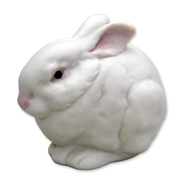 Cybis Porcelain Bunny, Mr. Snowball Sculpture, 1960