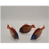 Image 3 : 3Pc Murano Art Glass Multi-Color Tropical Fish Collection