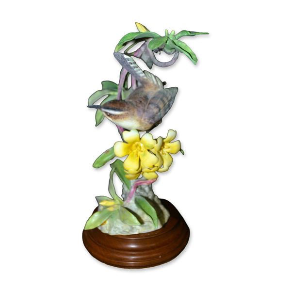 Royal Worcester Porcelain Sculpture LE Dorothy Doughty Bewick's Wren, 1956