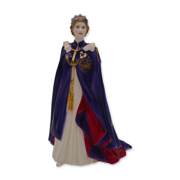 Royal Worcester Porcelain LE Figurine Queen Elizabeth II, 2001