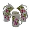 Image 1 : 6Pc Fuchsias By Kathy Pickles For Dunoon Fine Bone China Floral Mugs, 1990