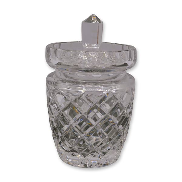 Ceska Czech Cut Crystal Covered Honey/Jelly, 1982
