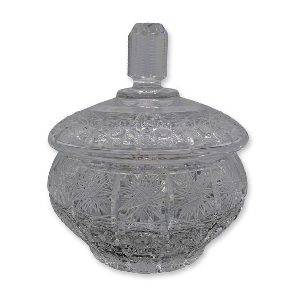 Ceska Czech Cut Crystal Covered Bon Bon, 1982