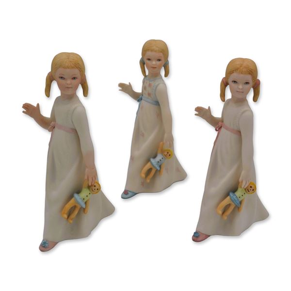 3Pc  Cybis Porcelain Figurines Wendy, 1957