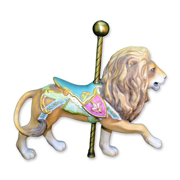 Cybis Porcelain LE Sculpture Carousel Lion, 1974
