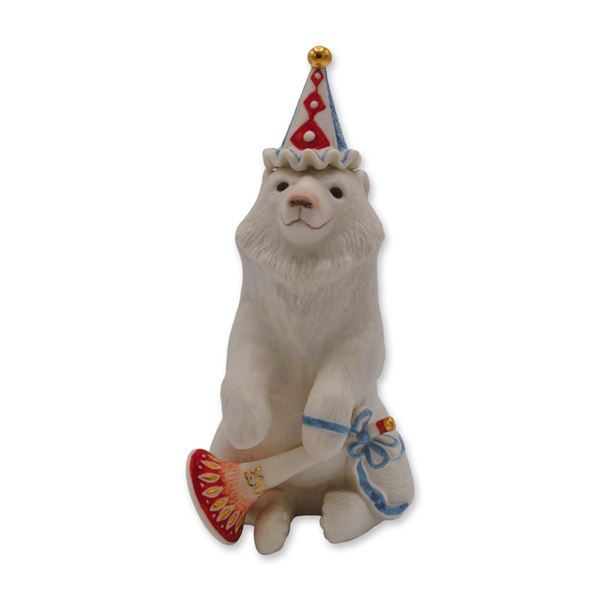 Cybis Porcelain Sculpture Barnaby Bear, Circus Collection, 1975