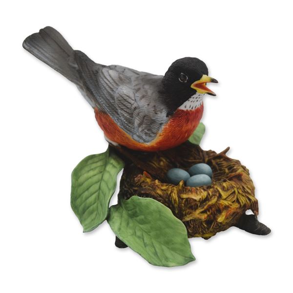 Lenox Porcelain Sculpture American Robin Bird, 1989
