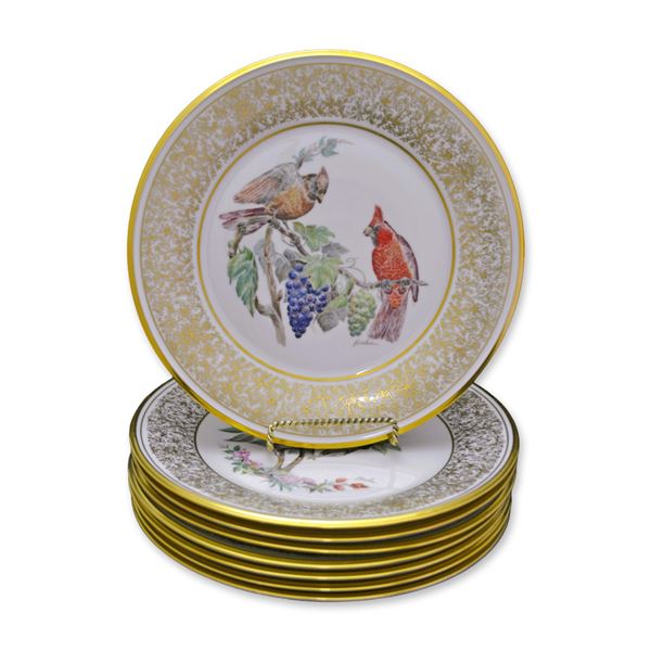 8Pc Lenox/BoehmPorcelain LE Bird Plate Collection, W/Boxes