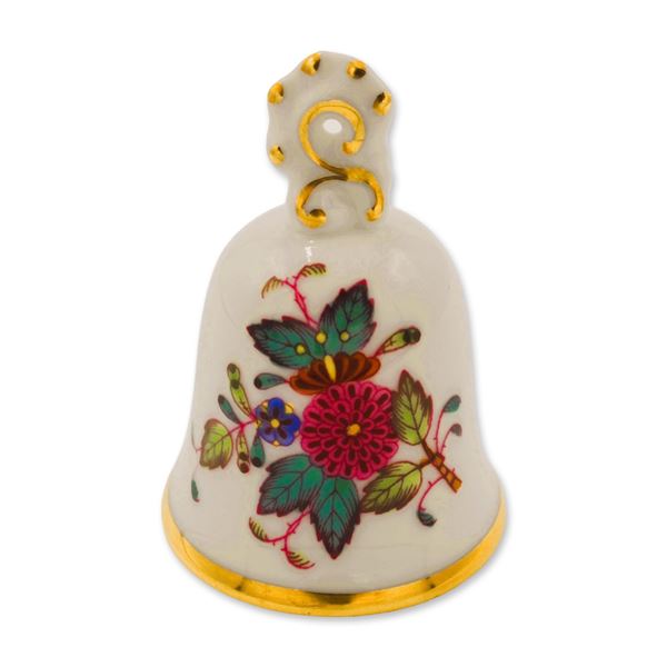 Herend Porcelain 1st Club Membership Guild Mini Bell, Queen Victoria, 1998
