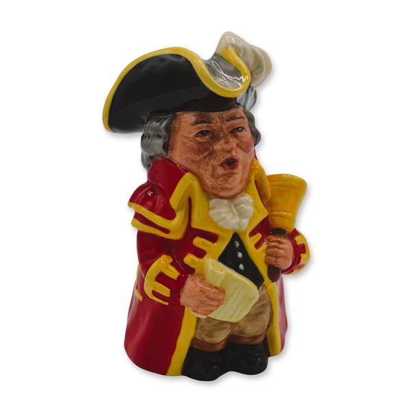 Royal Doulton Porcelain Town Crier, D6920, Toby Jug, 1992