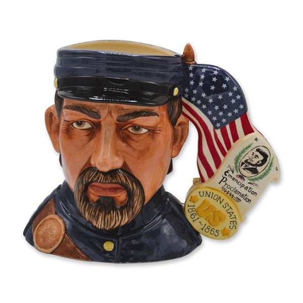 Royal Doulton Double Sided US Civil War Character Jug, D7266, 2007 W/Box