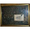 Image 3 : Lizars Jay Bird, Hand Colored Engraving, Tapestry Mat, Custom Frame, 19th C