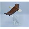 Image 2 : Eagles Club American Bald Eagle Sculpture W/Crystal Pedestal, 9"H, Vintage