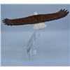 Image 3 : Eagles Club American Bald Eagle Sculpture W/Crystal Pedestal, 9"H, Vintage