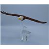 Image 5 : Eagles Club American Bald Eagle Sculpture W/Crystal Pedestal, 9"H, Vintage