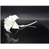 Image 3 : Connoisseur Porcelain Lily In White On Long Stem Prototype Model AP