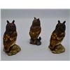 Image 4 : 3Pc Stefani Porcelain Great Horned Owl And Long Eared Owl Collection Sculptures, 1980