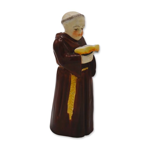 Royal Worcester Porcelain Monk Candle Snuffer, Vintage