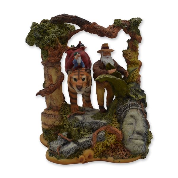 Maruri USA LE Santa's World Travels "Guiding Tiger" Sculpture, 1998