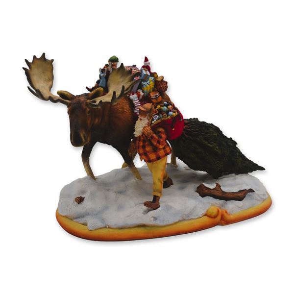 Maruri USA LE Santa's World Travels "A Special Gift" Sculpture, 1997