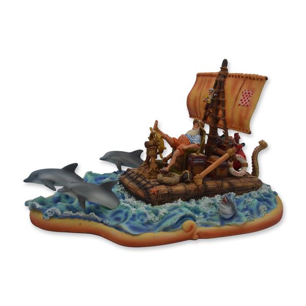 Maruri USA LE Santa's World Travels "S. S. World Travels" Premier Sculpture, 1997