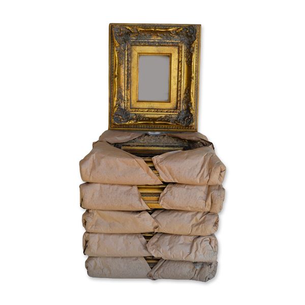 6Pc Gold Tone Ornate Picture Frames, Collection of Six, 2005
