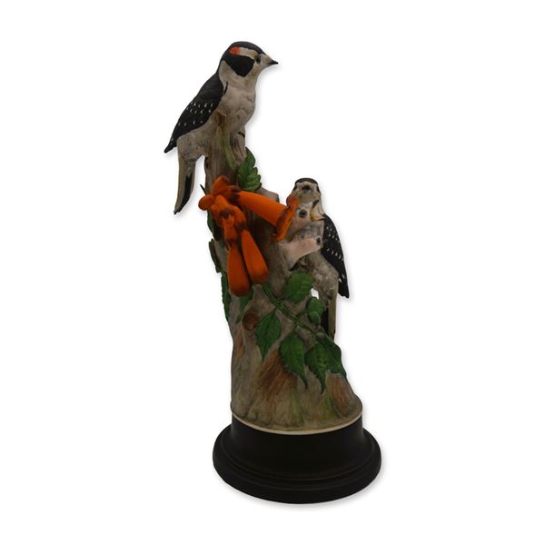Boehm Porcelain LE Downy Woodpecker Bird Sculpture, 1957