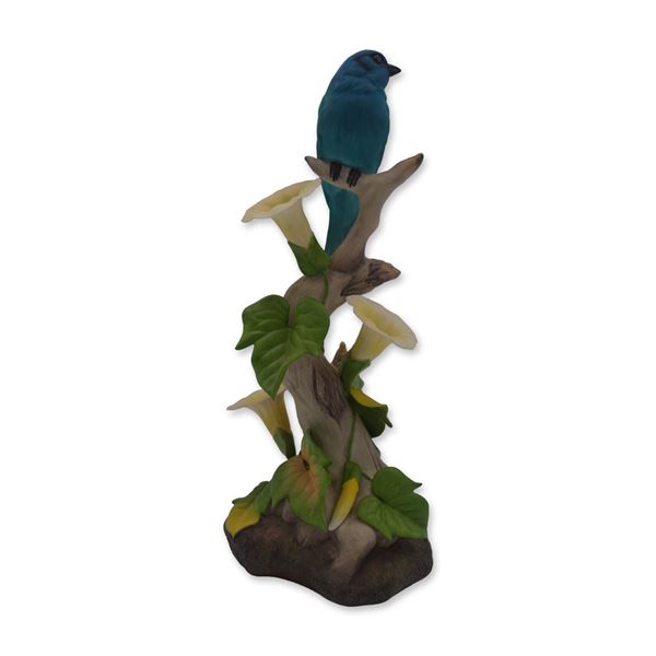 Boehm Porcelain Indigo Bunting Bird Sculpture, 1976