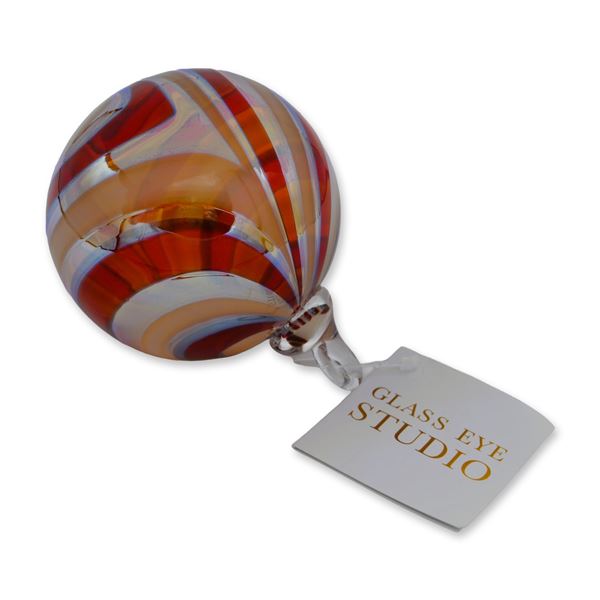 Glass Eye Studio Art Glass Holiday Ornament Cinnamon, Grand Artisan Collection, 2022