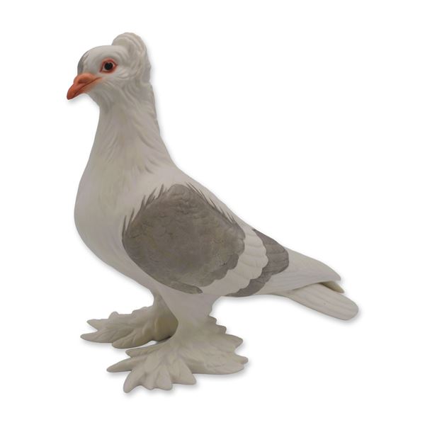 Boehm Porcelain LE Tumbler Pigeon Bird Sculpture, 1955