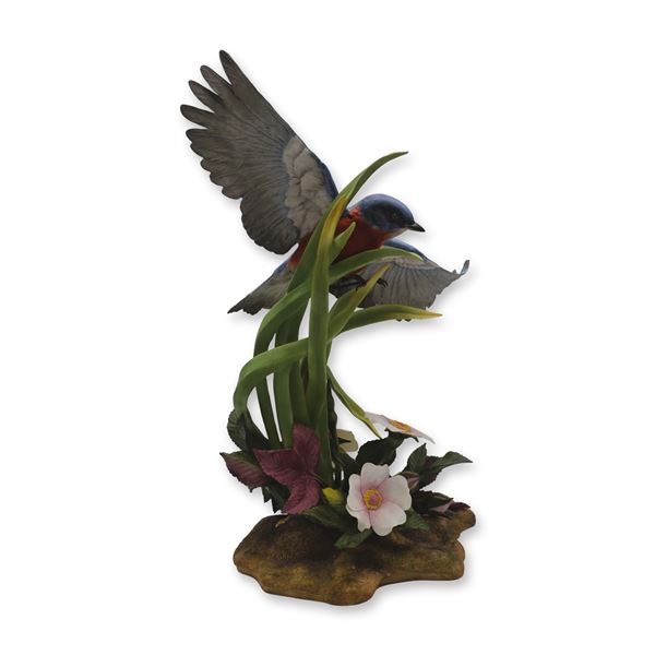 Boehm Porcelain LE Eastern Blue Bird II Sculpture, 1977, Rare