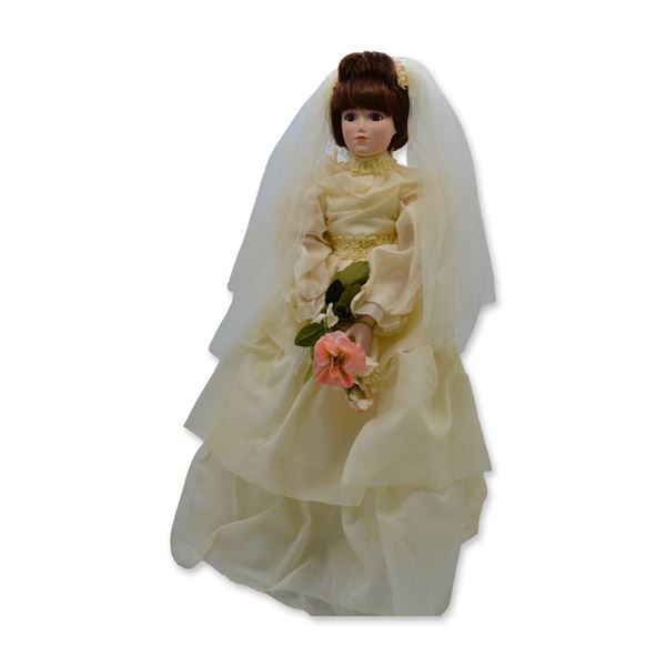 Gloria Vandebilt & MBI Present The Porcelain Collectors Doll W/Stand, 20"H, 1987