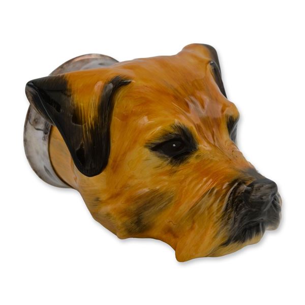 Royale Stratford Porcelain Border Terrier Stirrup Cup, 1995