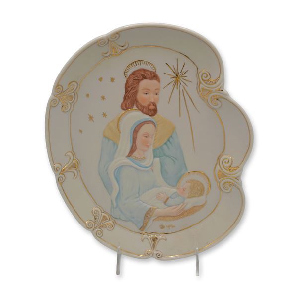 Cybis Porcelain LE Holy Family Wall Painting, Celebrating The 50th Anniversary, Rare